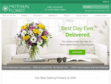 Tablet Screenshot of midtown-florist.com